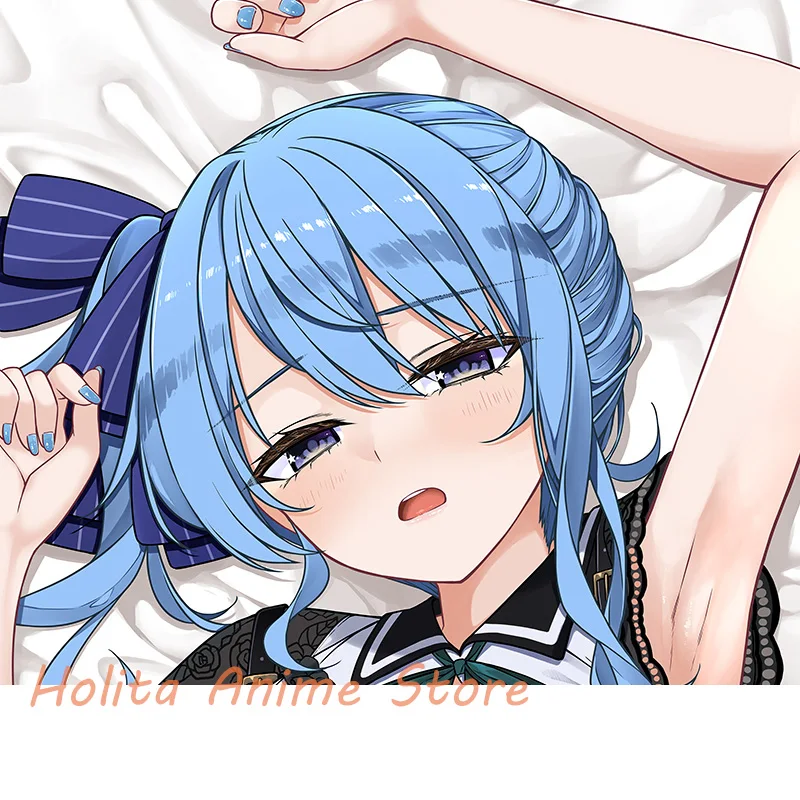 Dakimakura Anime Suisei Hoshimachi Vtuber Double-sided Print 2WAY Life-size Body Pillow Cover Pillowcase