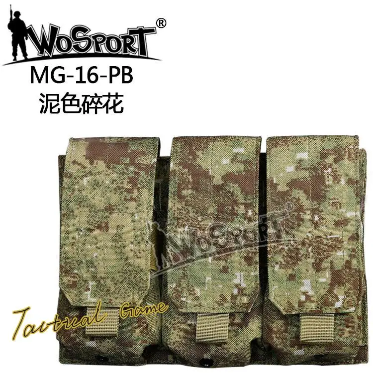 Tactical Outdoor Triple Organiser MOLLE System Expanded Portable Vest Accessory