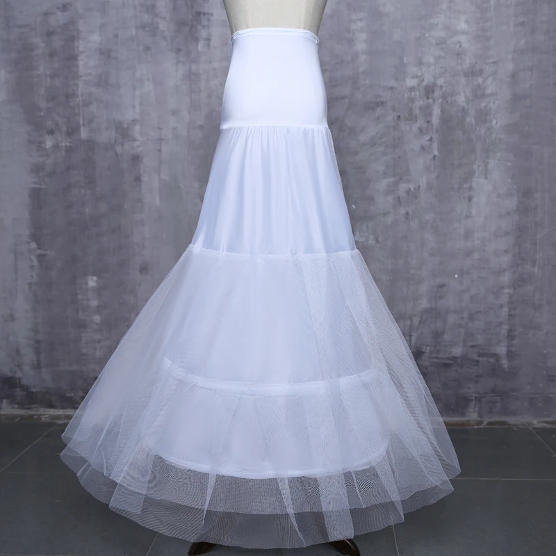 Hot Mermaid Wedding Petticoat Crinoline Slip Bridal Underskirt In Stock High Quality