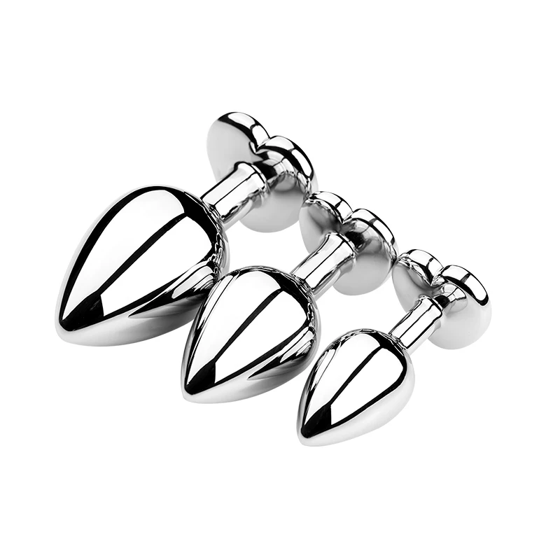 Stainless Steel Metal Sex Butt Plug for Beginners Sex Toys Anal Toys Adults Game Masturbator Anal Plug Diamond Expander Stopper