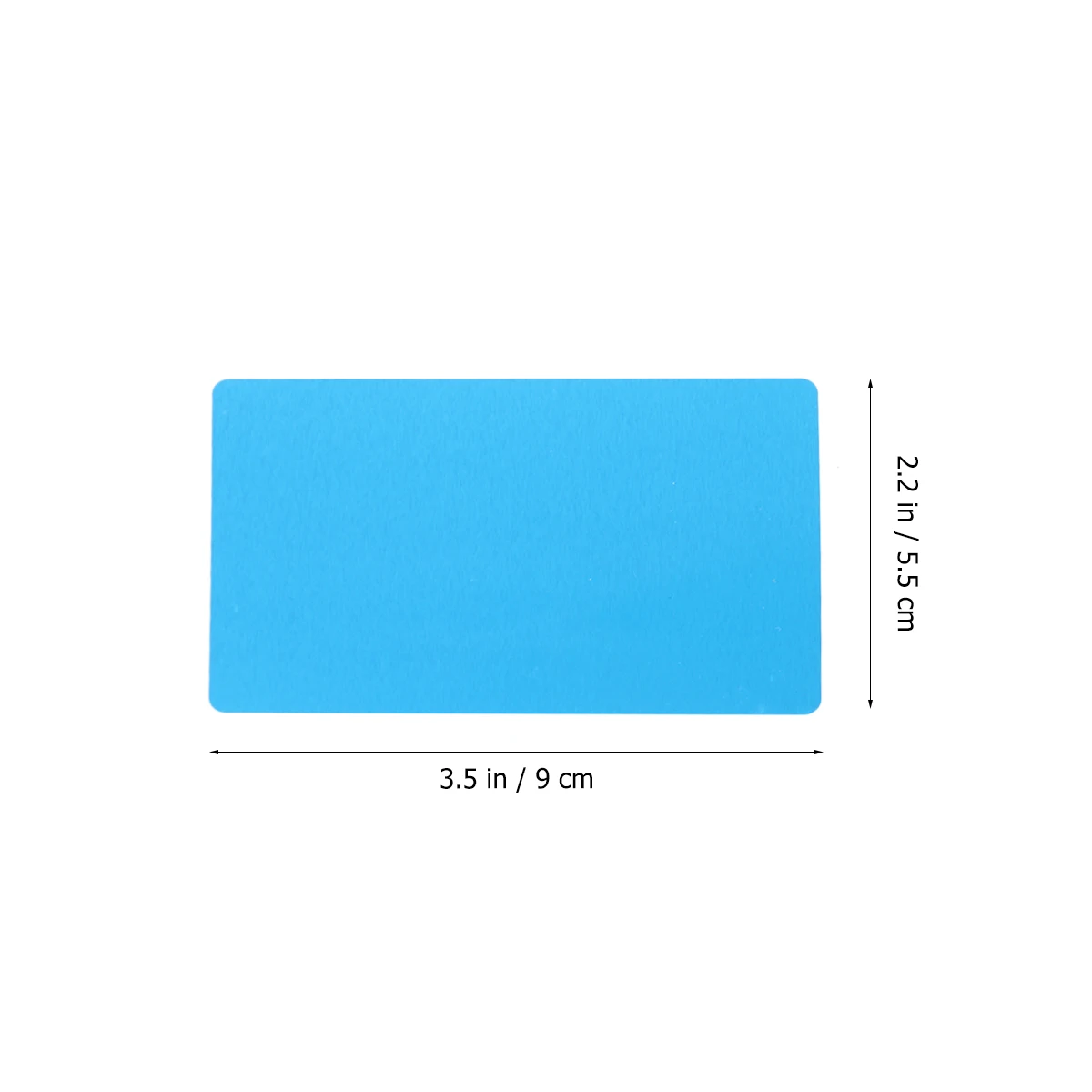 

50 Pcs Marking Business Cards Anodized Aluminum Engraving DIY Color Name Blank Credit Size Portable