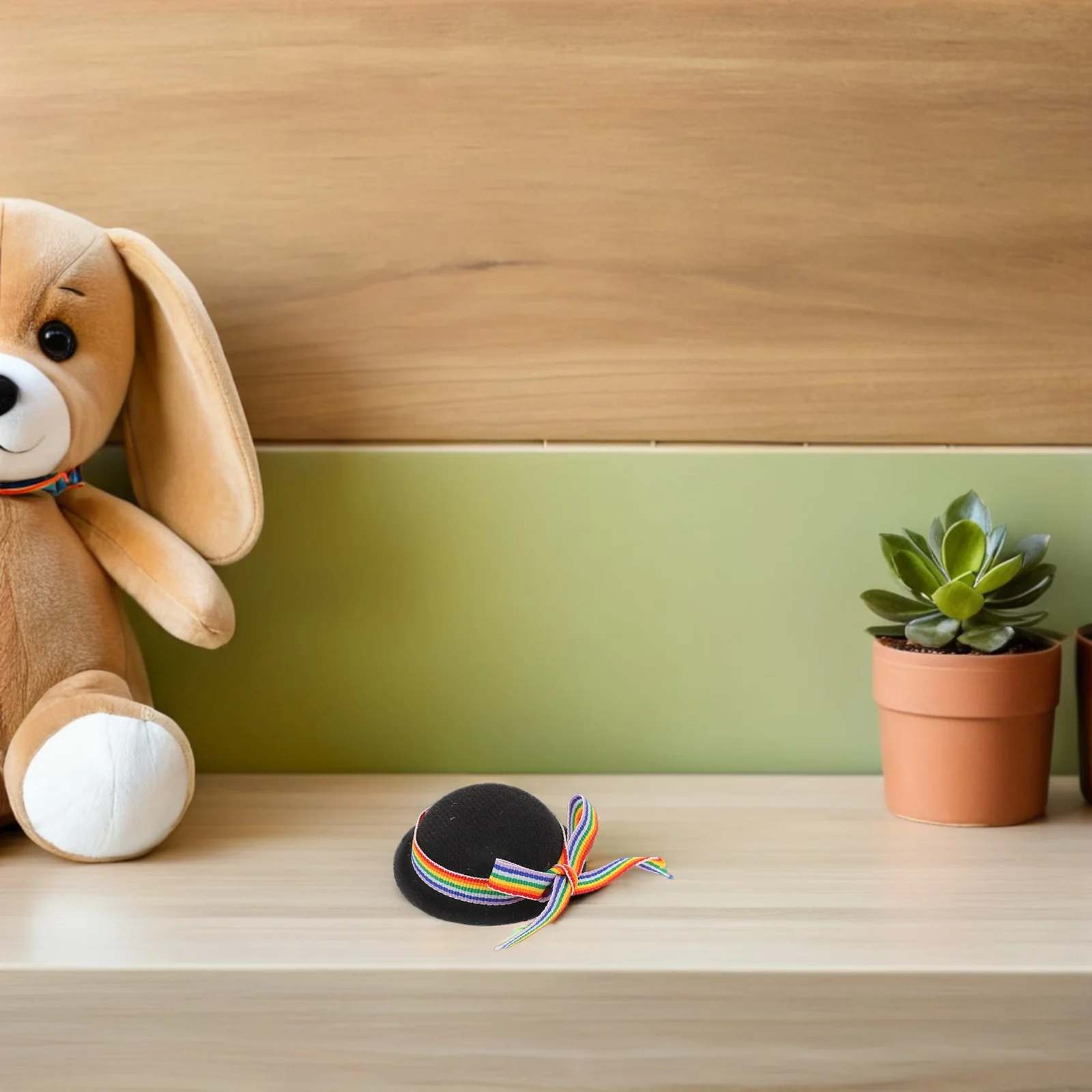 

4 шт., мини-черные официальные шляпы, красочные лямки, декор, крошечные цилиндры для творческих игр, мини-шляпа для