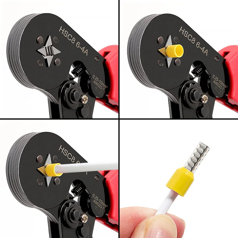 100PCS Röhren-Crimp-Klemmen Elektrokabel Aderendhülsen Steckverbinder E0508 E7508 E1008 E1508 E2508 E4009 E6012 Ringhülse – Detail 2
