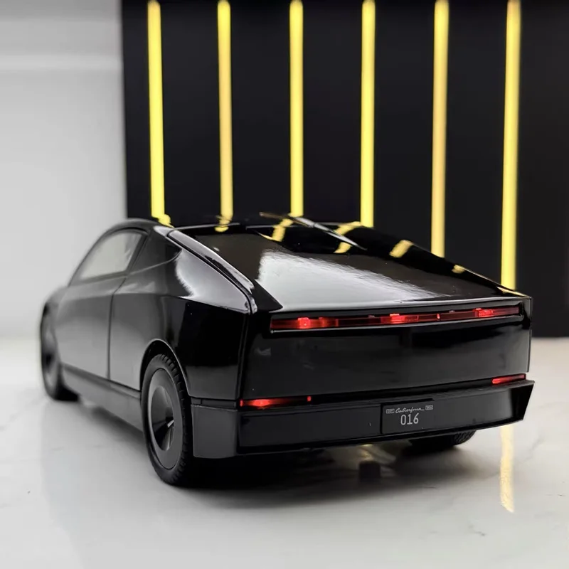 

1:24 CyberCab Robotaxi Alloy Driverless Taxi Car Model Diecast Metal Concept New Energy Vehicles Car Model Sound Light Kids Gift