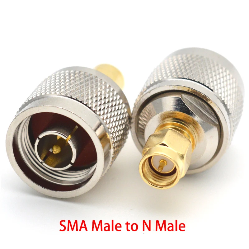 SMA To N Adapter N Male Female To SMA Female Male Jack Plug Straight RF Connector Test Converter Brass Copper