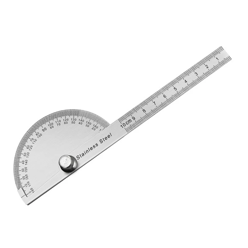 Stainless Steel 180 Degree Protractor Metal Angle Ruler professional Meter Ruler Gauge Finder Goniometer Conveyor Tool