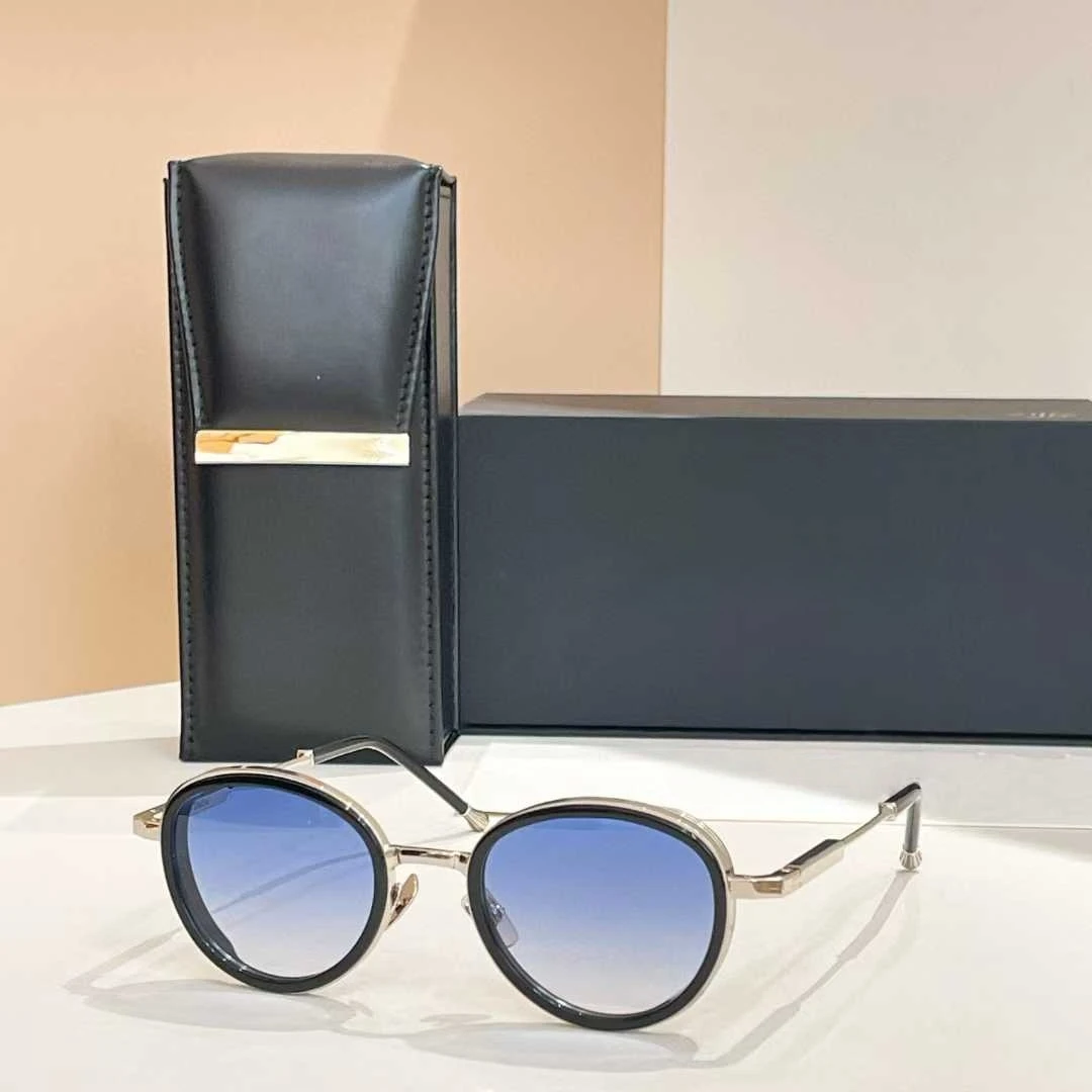 

New Fashion Trend Luxury Vintage John Sunglasses CHRISTIAN Alloy Acetate Retro Oval Unisex Goggle Design A+ Original Quality