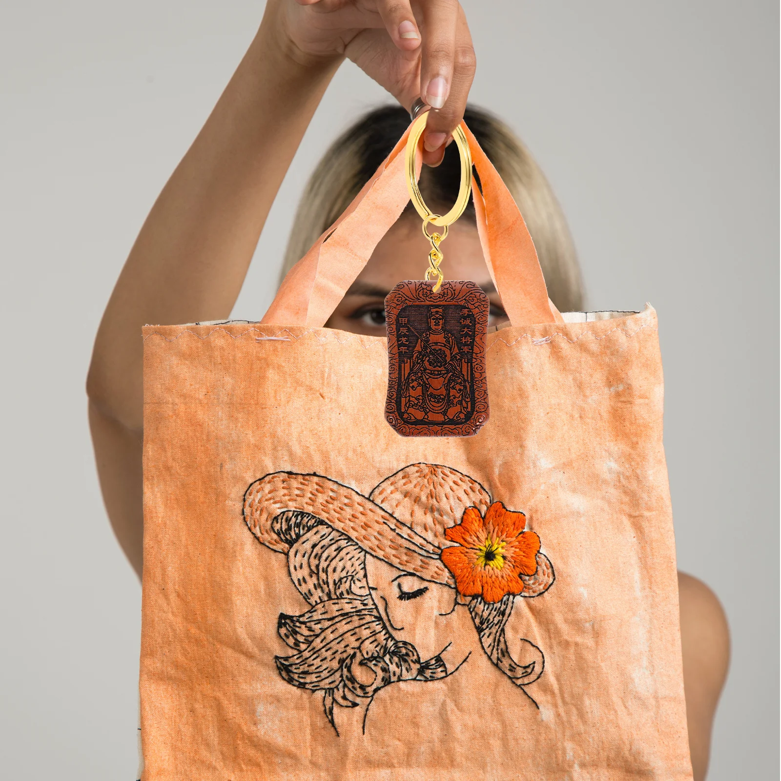 

Chinese Style Wood Pendant Keychain Ornament Hanging Charm DIY Craft Decor Chinese New Year Lucky Amulet Gift Accessory