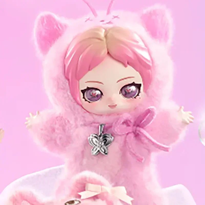 POP MART Aespa Fluffy Club Series Caja Sorpresa - Figura de Anime Adorable, Adornos, Muñeca de Regalo Misterioso para Coleccionistas de Juguetes
