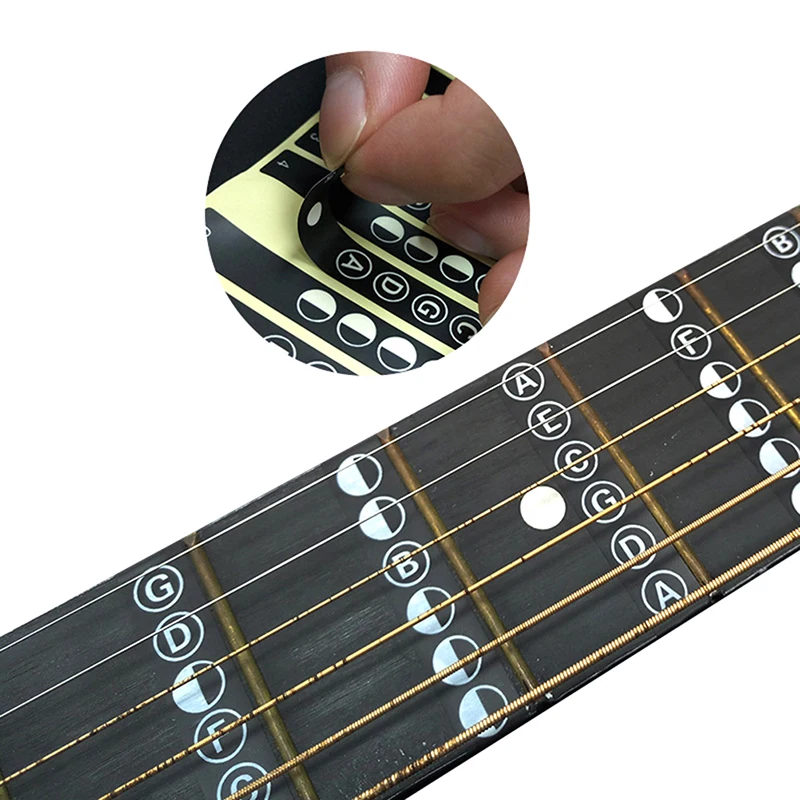 Useful Guitar Sticker Guitar Fretboard Notes Labels Guitar Parts Fingerboard Fret Decals Acoustic Electric Guitar Accessories