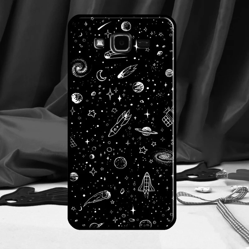 Outer Space Planet Stars Moon Case For Samsung Galaxy J3 J5 J7 J1 2016 A3 A5 2017 A6 A7 A8 A9 J8 2018 J4 J6 Plus Cover