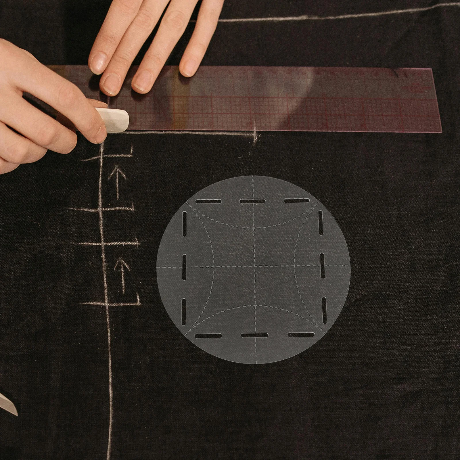 

Portable Acrylic Quilting Ruler Stable Material Simplify Sewing Work Improve Efficiency Professional Tailors Gift