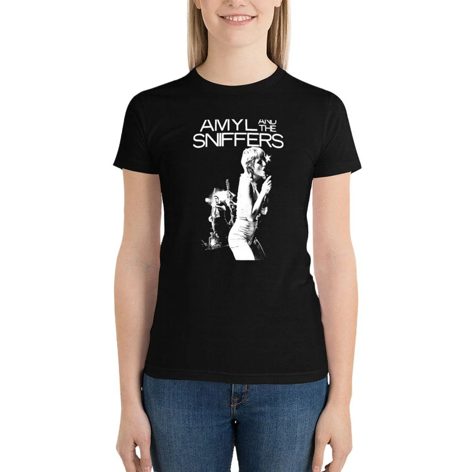 Amyl and The Sniffers T-Shirt aesthetic clothes korean fashion female graphics tops Women