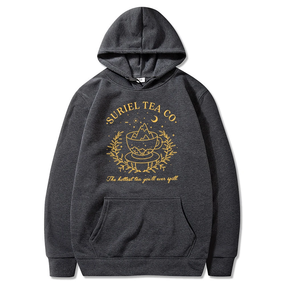 Suriel Tea Co Hoodie Vintage Velaris A Court of Thorns and Roses Hooded Sweatshirt Acotar Night Court Sweater SMJ Bookish Hoodie