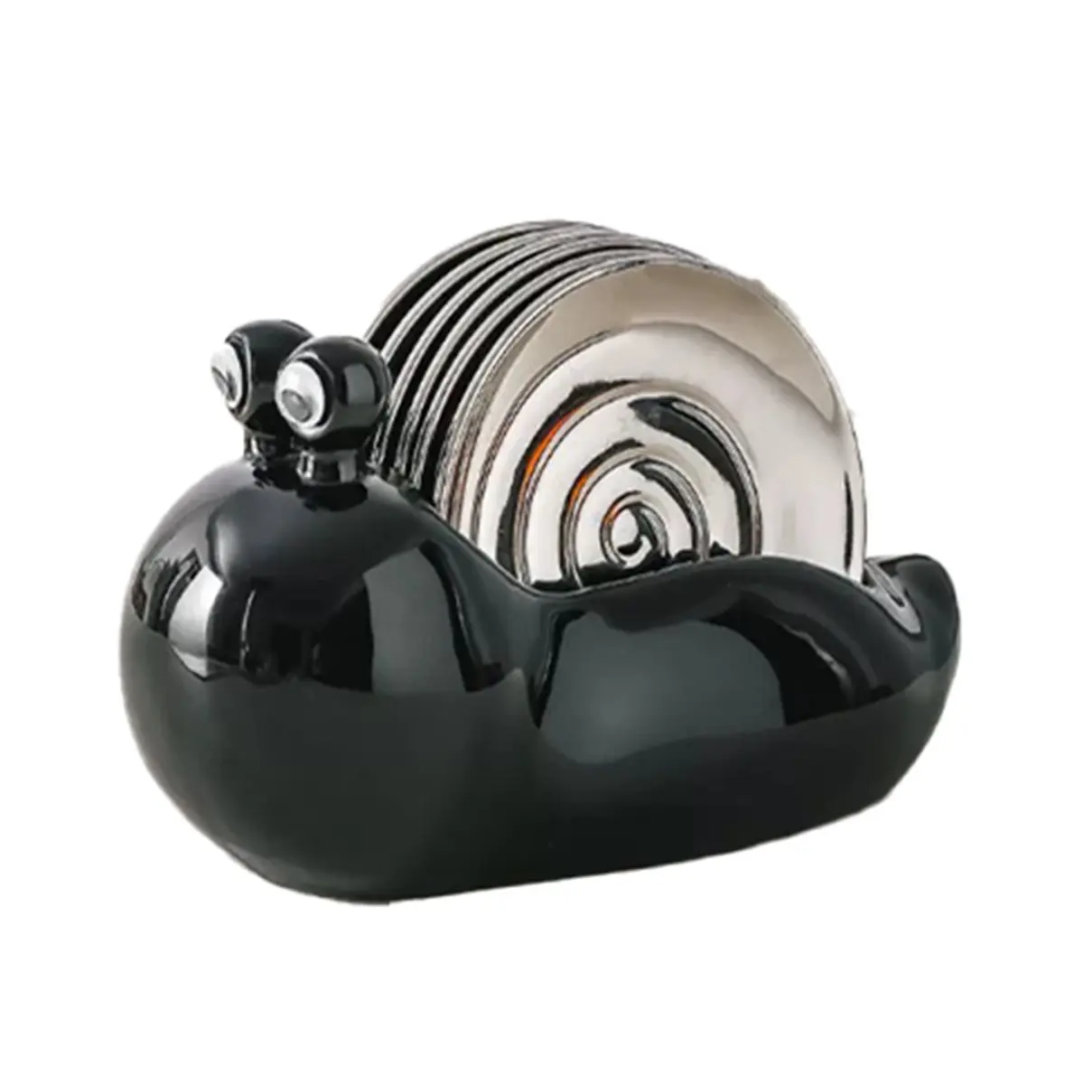 High Quality Light Luxury Ceramic Snail Bone Spitting Dish Set Home Small Dish Living Room Coffee Table Decoration Fruit Plate