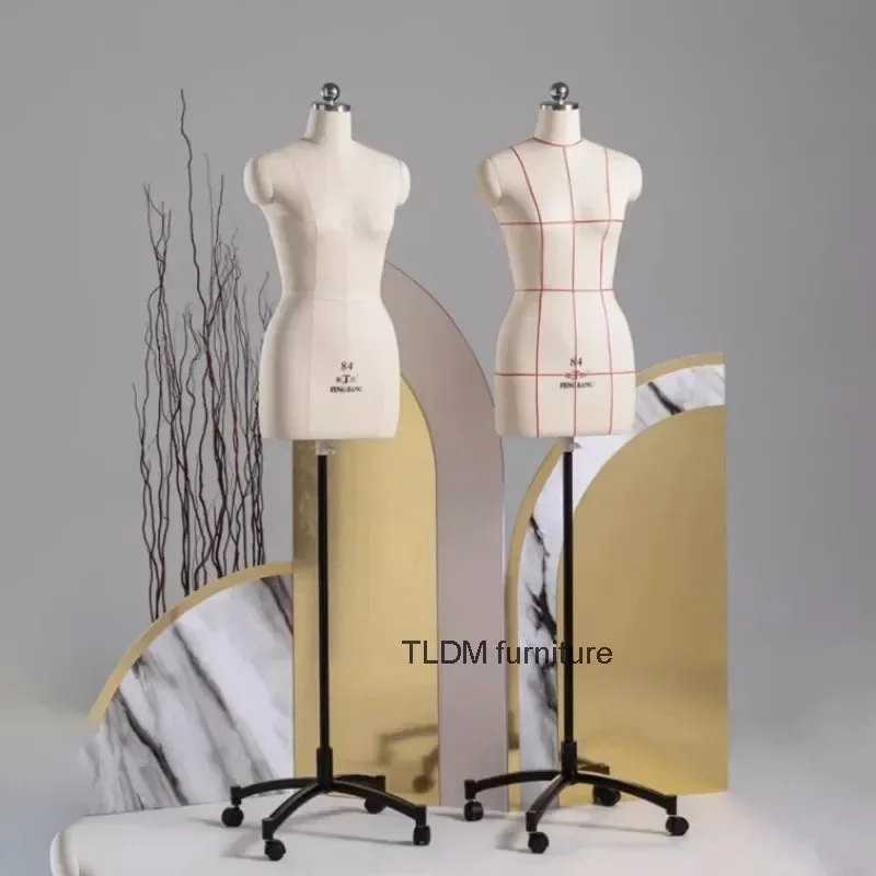 

Sewing Female Tailor Mannequin Body for Clothes Design and Bust Dress Form Stand Metal Base Model Mannequin Display Stand AA