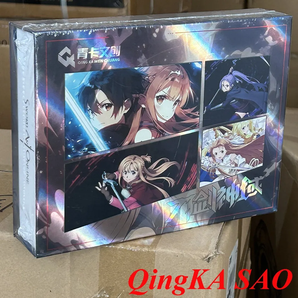 

2024 QingKA SAO Sword Art Online Collection Cards Anime Kirigaya Kazuto Yuuki Asuna Leafa SP Card Kids Table Toys Birthday Gift