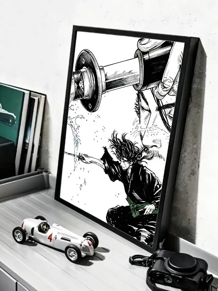 COOL Vagabond S-Samurai Poster HD Self Adhesive Waterproof Wall Art Ideal for Home Office Dorm