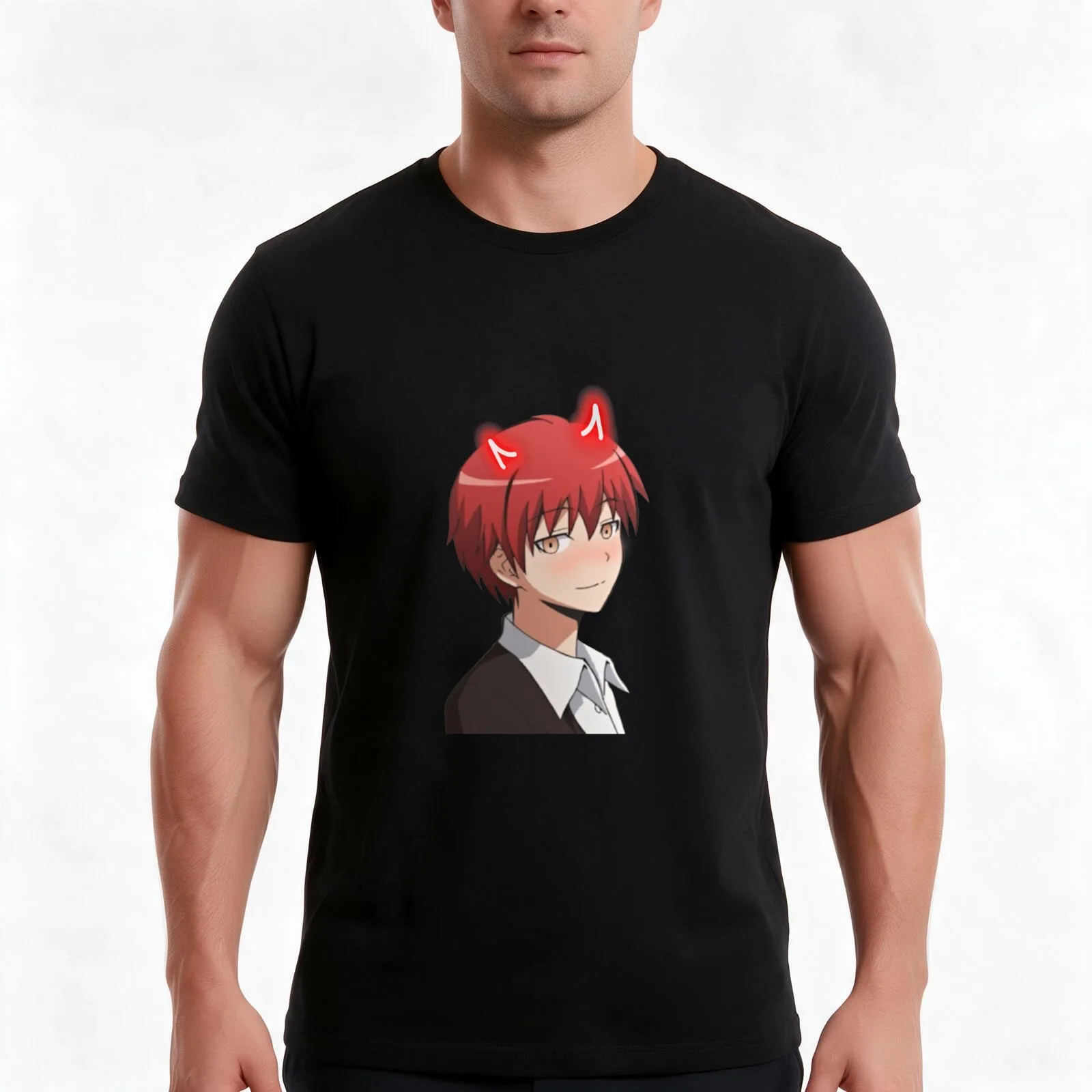 karma akabane T-Shirt Summer Casual Cotton Tee Oversized Streetwear Tops Vintage Graphic Print Loose Fit Short Sleeve