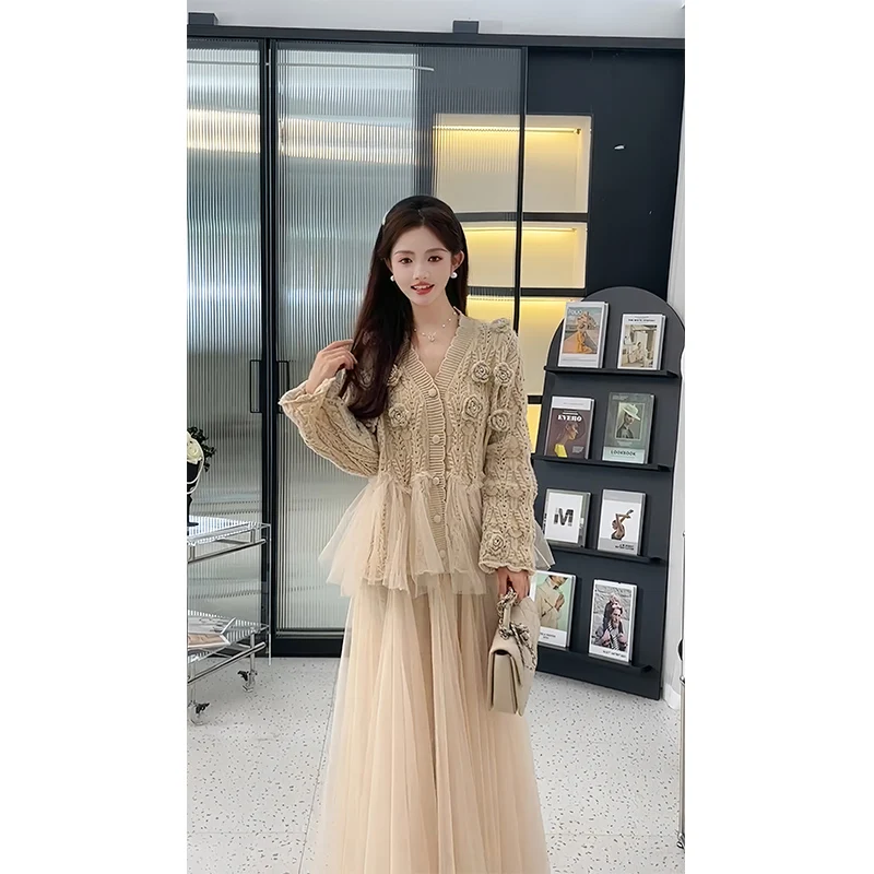 

Модный осенний комплект одежды 2024: Новинка в стиле «Маленький аромат», элегантный женский костюм-двойка класса люкс