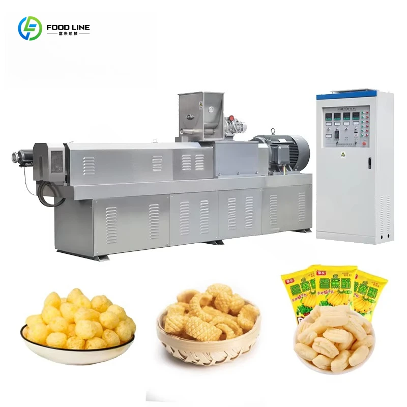 Máquina Extrusora de Doble Tornillo Personalizada para Hacer Hojuelas de Maíz, Snacks Inflados, Cereales para el Desayuno