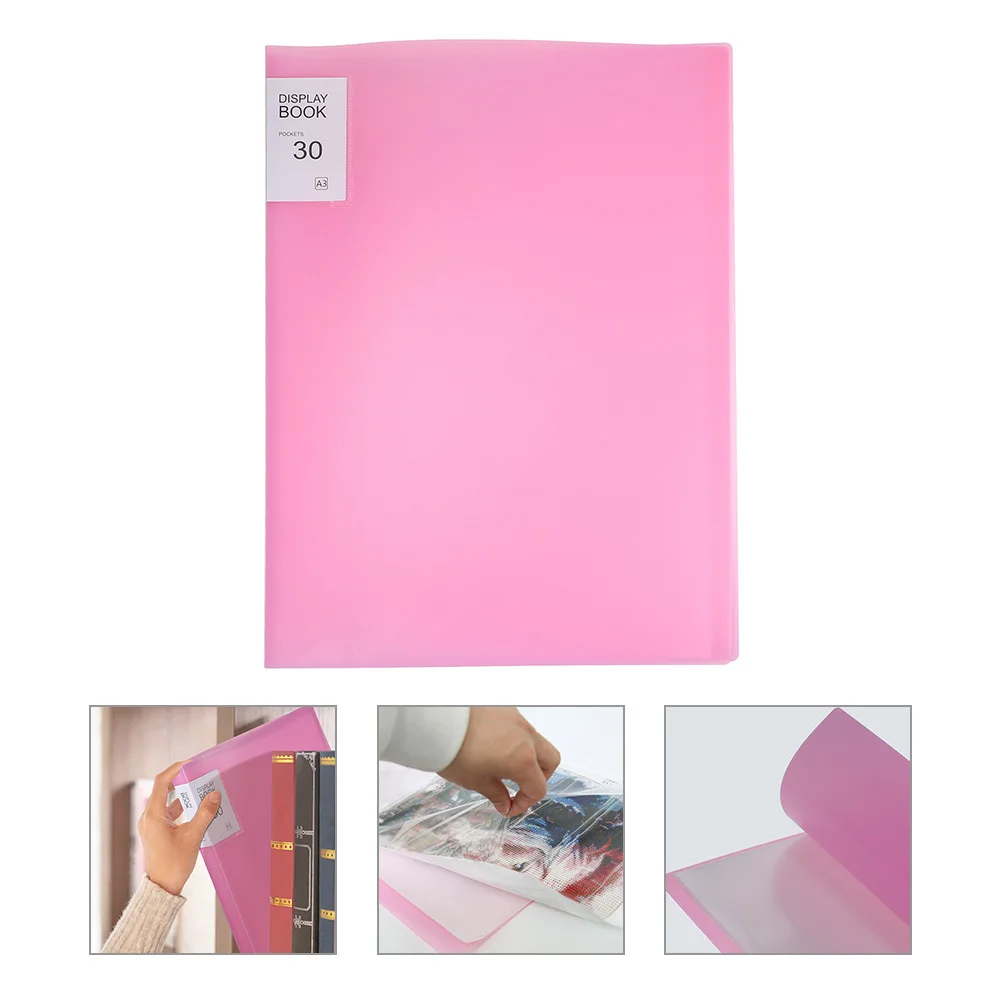 

Портативная книга для хранения алмазной живописи с прозрачными вкладышами, большая вместимость для хранения и демонстрации произведений искусства и алмазных рисунков