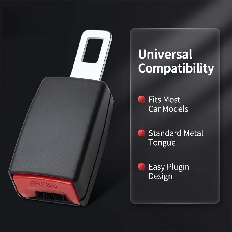 Universal Seat Belt Extender / Comfort Buckle – ABS Resin Material