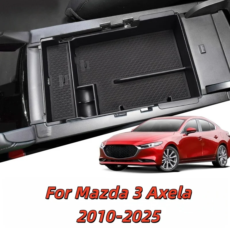 Car Central Control Armrest Box Storage Box For Mazda 3 Axela 2010-2025 Car Storage Organizing Accessories