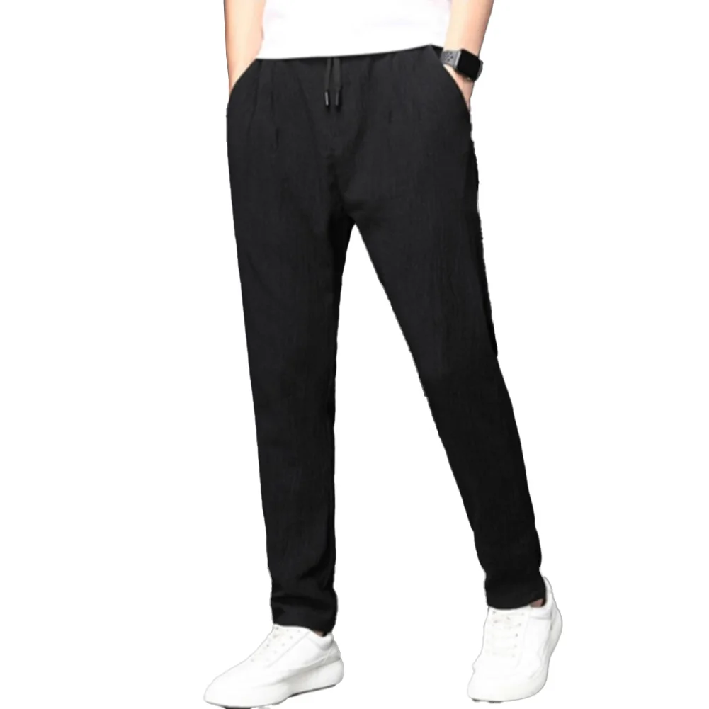 Pantalones deportivos de cintura elástica para hombre, pantalón para correr, gimnasio, culturismo, entrenamiento, Fitness