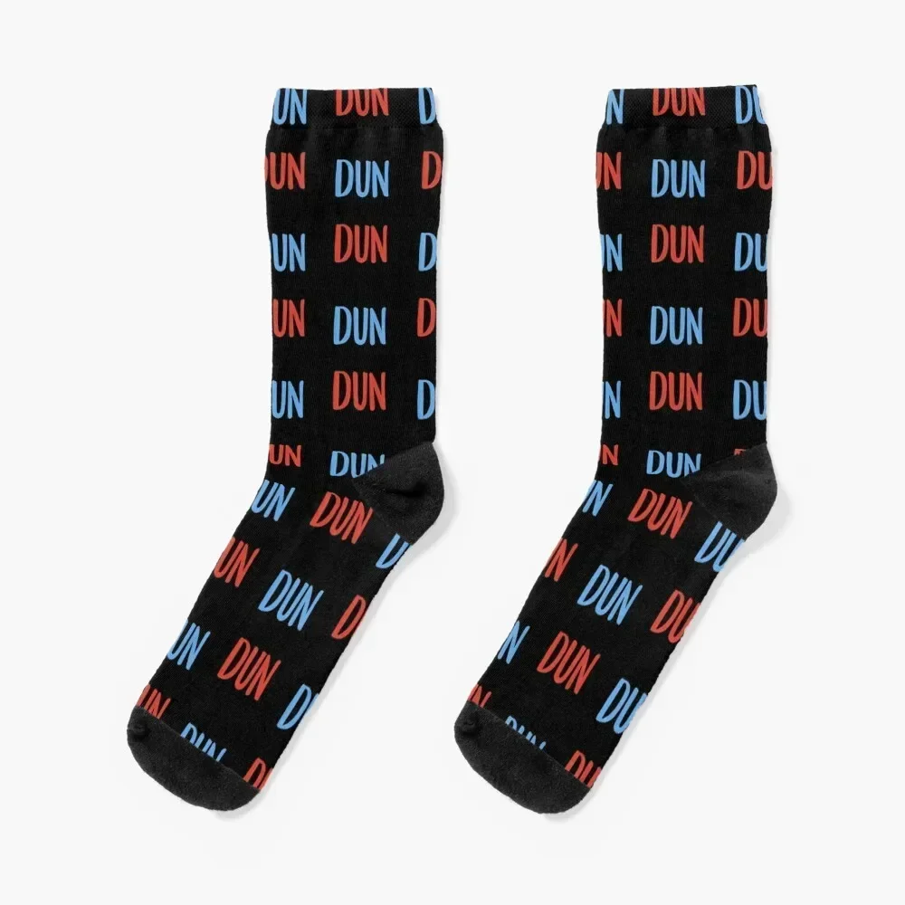 Dun Dun Law and Order Themed Socks FASHION man Woman Socks Men's