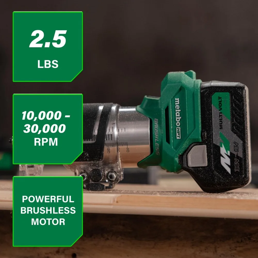 

18V MultiVolt Cordless Trim Router | Tool Only - No Battery | Variable Speed Brushless Motor