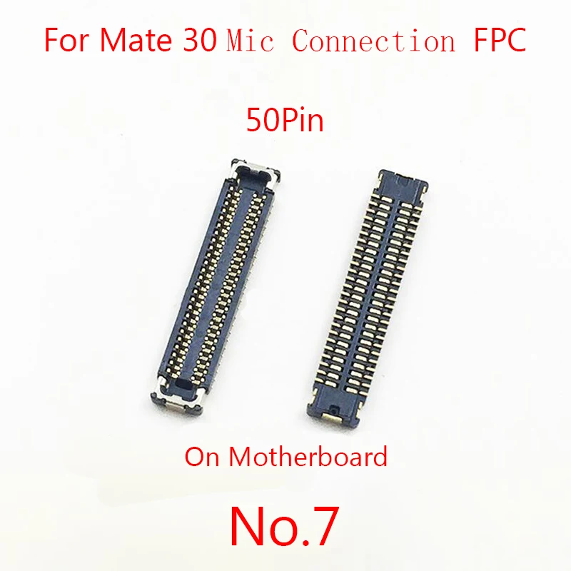 2pcs 50 40 32 Pin LCD Display Screen Flex FPC Connector On Motherboard For Huawei Mate 30/Pro USB Charging Charger Battery Port