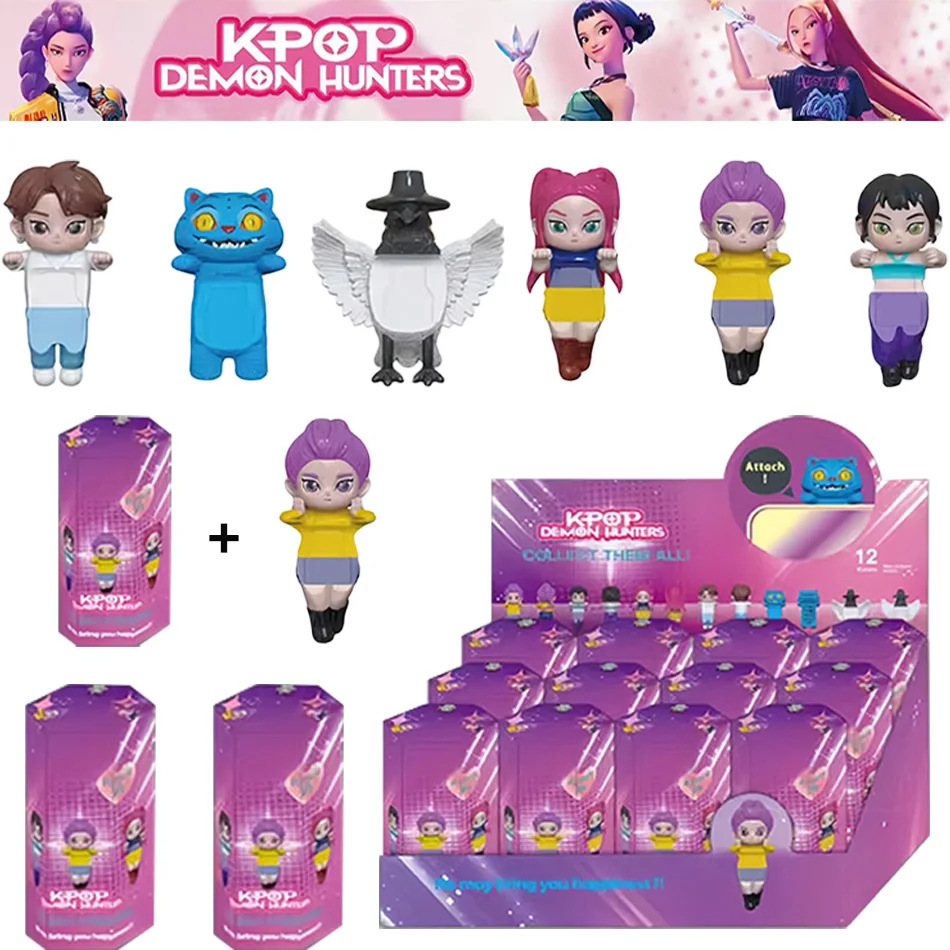New Kpop Demon Hunters Figure Series Blind Box Derpys Tiger Rumi Mira Zoey Sussy Figurine Doll Mini Decor Model Toys Girl Gifts