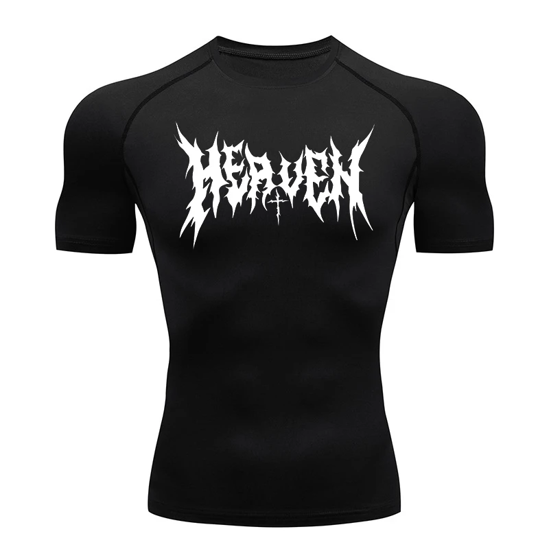 

Компрессионная рубашка с надписью для мужчин, тренировочная Спортивная майка для бега, Спортивная быстросохнущая Спортивная майка