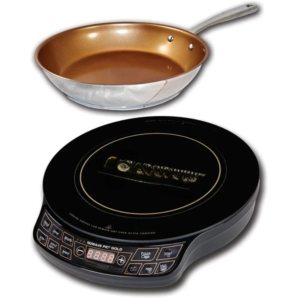 Induction Cooktop, Portable, Powerful with Large 8” Heating Coil,100°F to 575°F, 3 Wattage Settings,