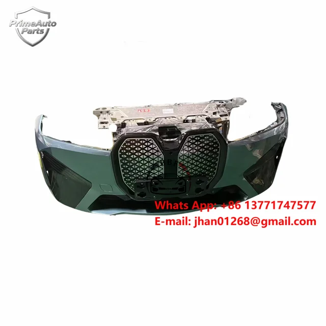 Hot Selling Used for B MW IX Front Bumper Assembly Sport ABS Nose Cut Radiator Fan Grille Auto Body Kit Upgrade Parts
