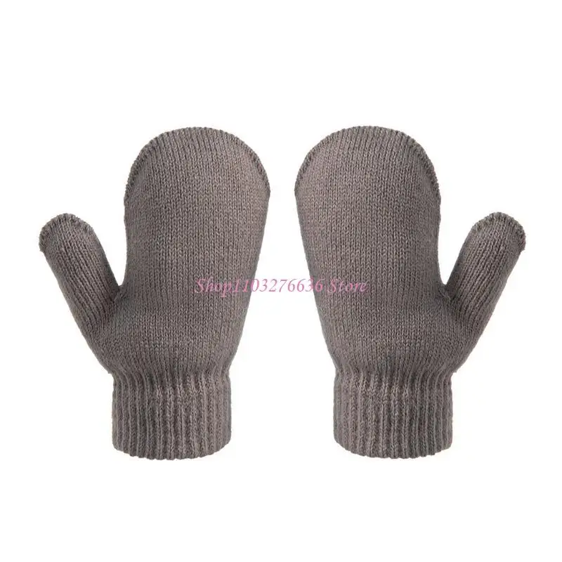 Immagine 3: R6FD 1 paio guanti invernali in maglia per bambini, guanti a calde in unita per bambini