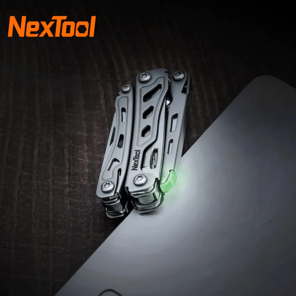 NexTool Mini Flagship F12 Multitool Plier 15-in-1 Keychain Tool Screwdriver File Ruler Bottle Opener Scissors For EDC Hand Tool