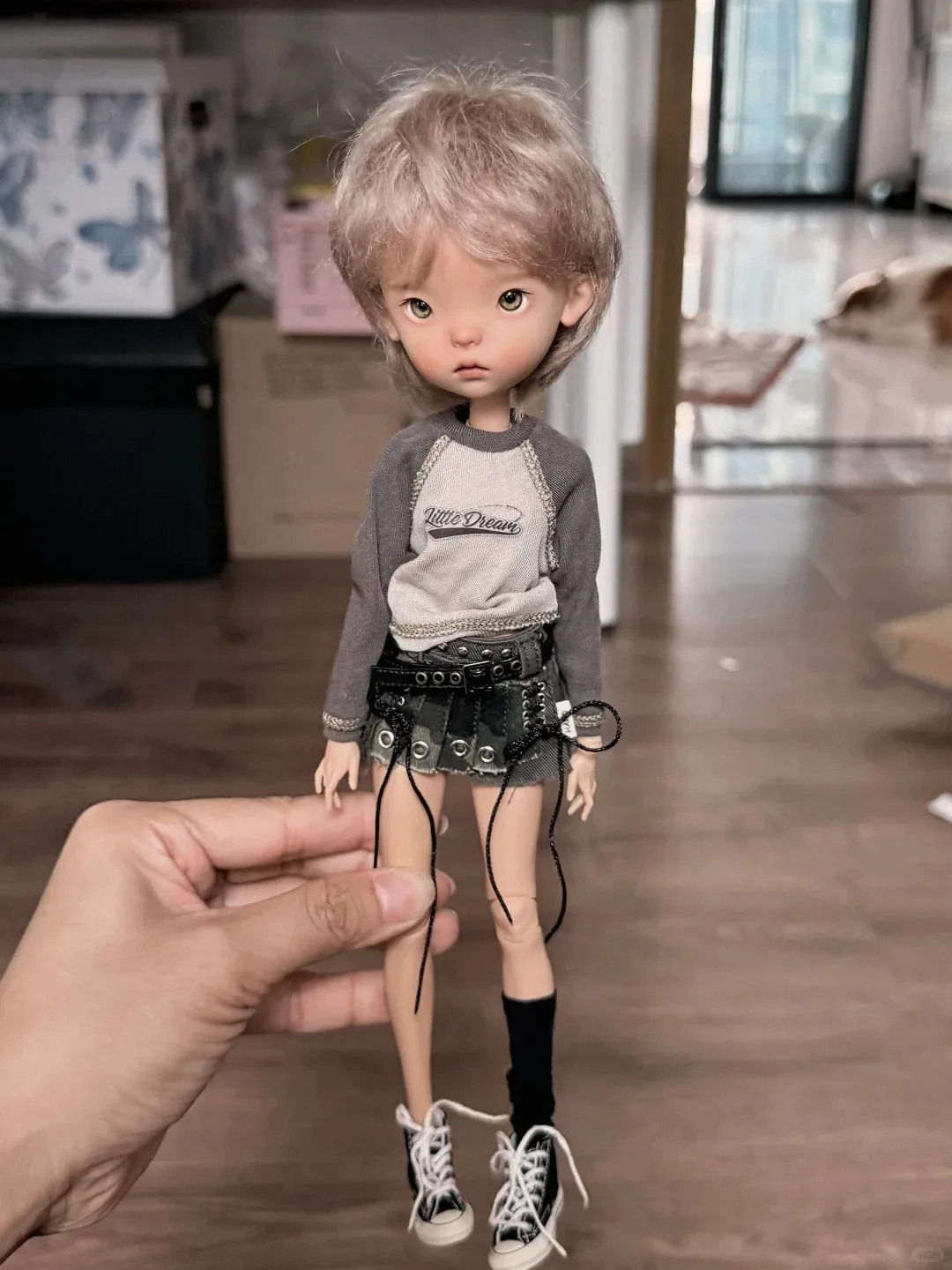 BJD دمية 1/6 Landoudou لطيف فتاة براون الجلد عالية الجودة الراتنج لعبة جديدة هدية عيد ميلاد الدمى في المخزون شحن مجاني