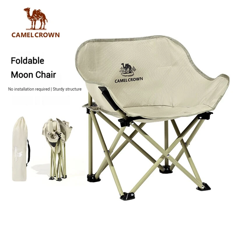 GOLDEN CAMEL Outdoor Camping Folding Chair Backrest Fishing Art Sketching Folding Chair Director Chair Beach Lounger