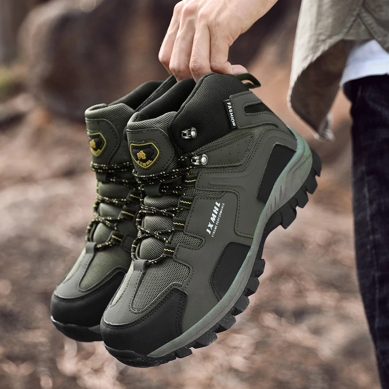 

Big Size 37-47 Men's Hiking Shoes Women Mountain Climbing Shoes Outdoor Sport Trekking Sneakers Military Tactical Shoes