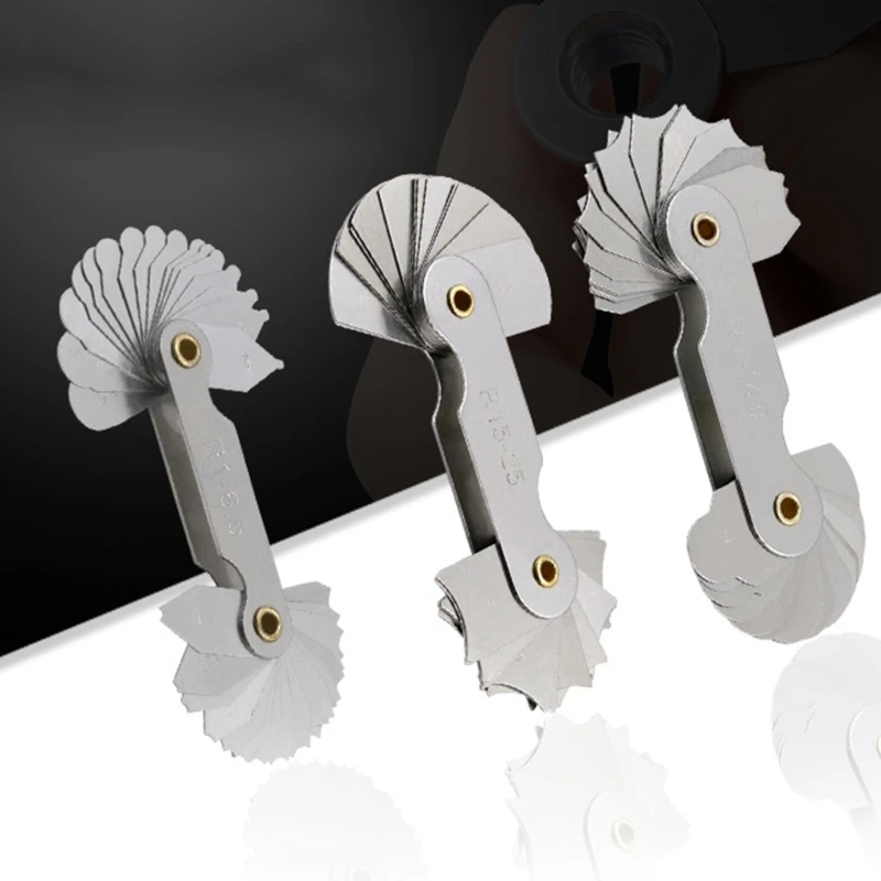 Radius- Fillet-Gauge Set Concave Convex Arc Measuring Tool for Die Makers Check