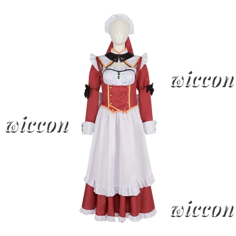 Perruque de Jeu d'Horreur Kimi YakMni Mebuku Zouo Mia, Costume de Cosplay, Robe Lolita de ixd'Halloween, Ensemble pour Femme