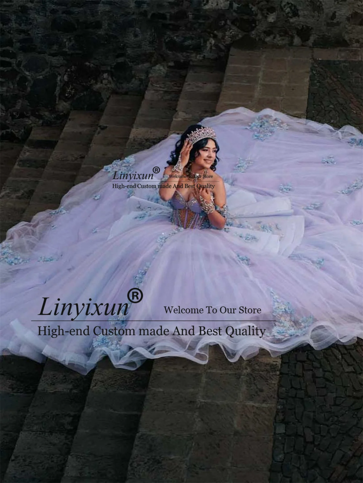 Vestidos de Quinceañera Mexicanos con Apliques de Encaje, Vestido de Princesa para 15 Años, Vestido de XV Años, Vestido de Cumpleaños de 16 Años, Personalizado