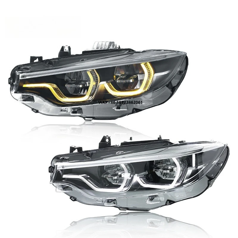 

1 Unit LED Headlights Car Accessories for Auto Lighting Systems 13-20 4 Series Headlight Assembly Car Led Lights