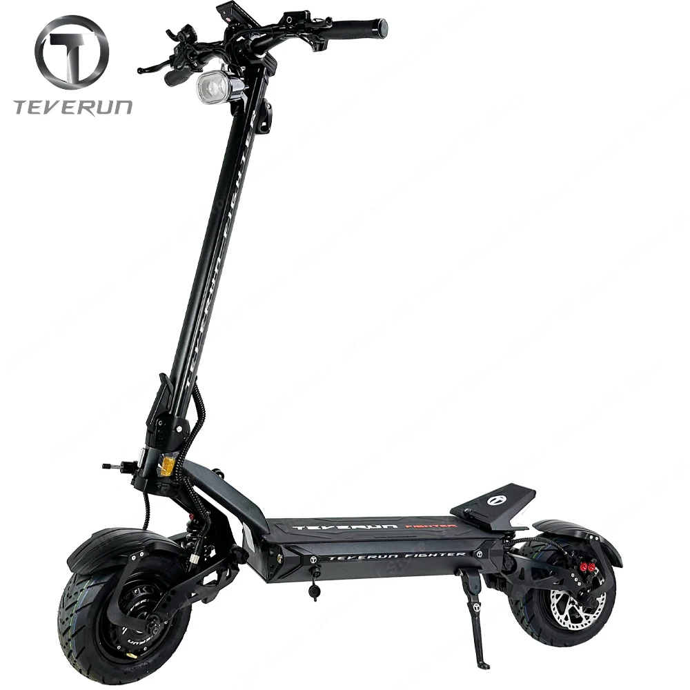 Original Teverun Fighter 11 Teverun Fighter 11+ 60V 25Ah/35Ah Dual Motor Peak 5000W Top Speed 85km/h TFT Display Blade