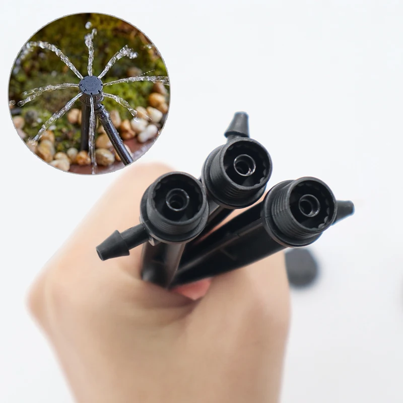 50Pcs Inserting Ground Garden Watering Aspersor Drip Irrigation Adjustable Sprinkler 360 Degree Drippers Maintenance Equipment