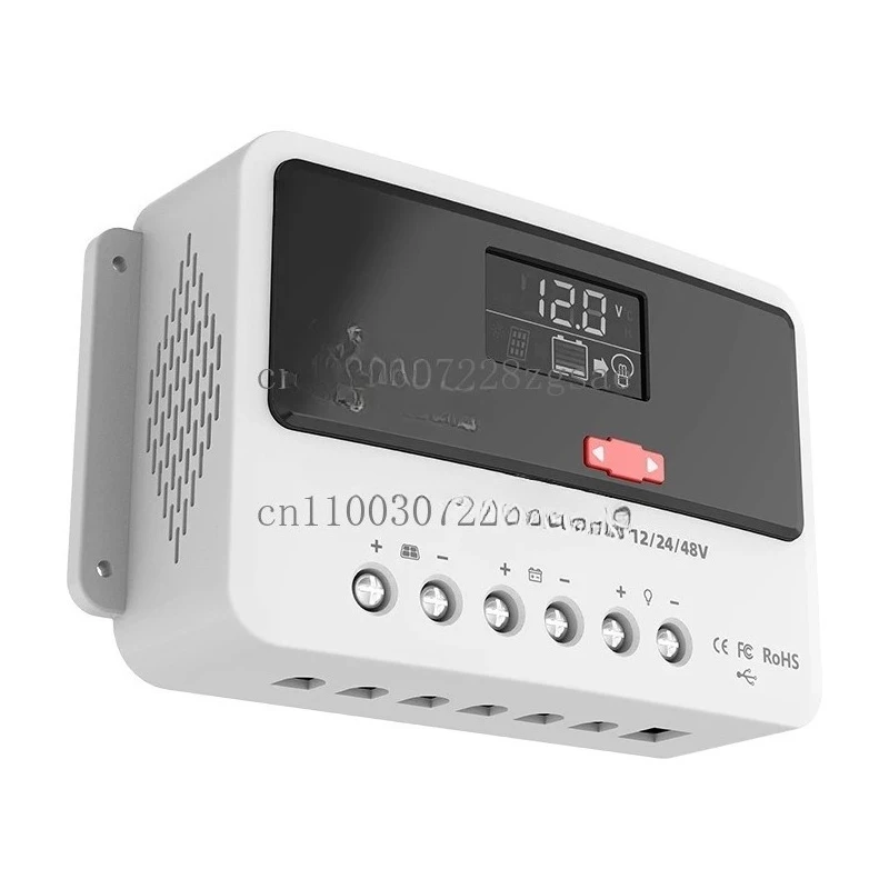 Solar controller 12V24V48V automatic identification 10A-60A photovoltaic PWM controller