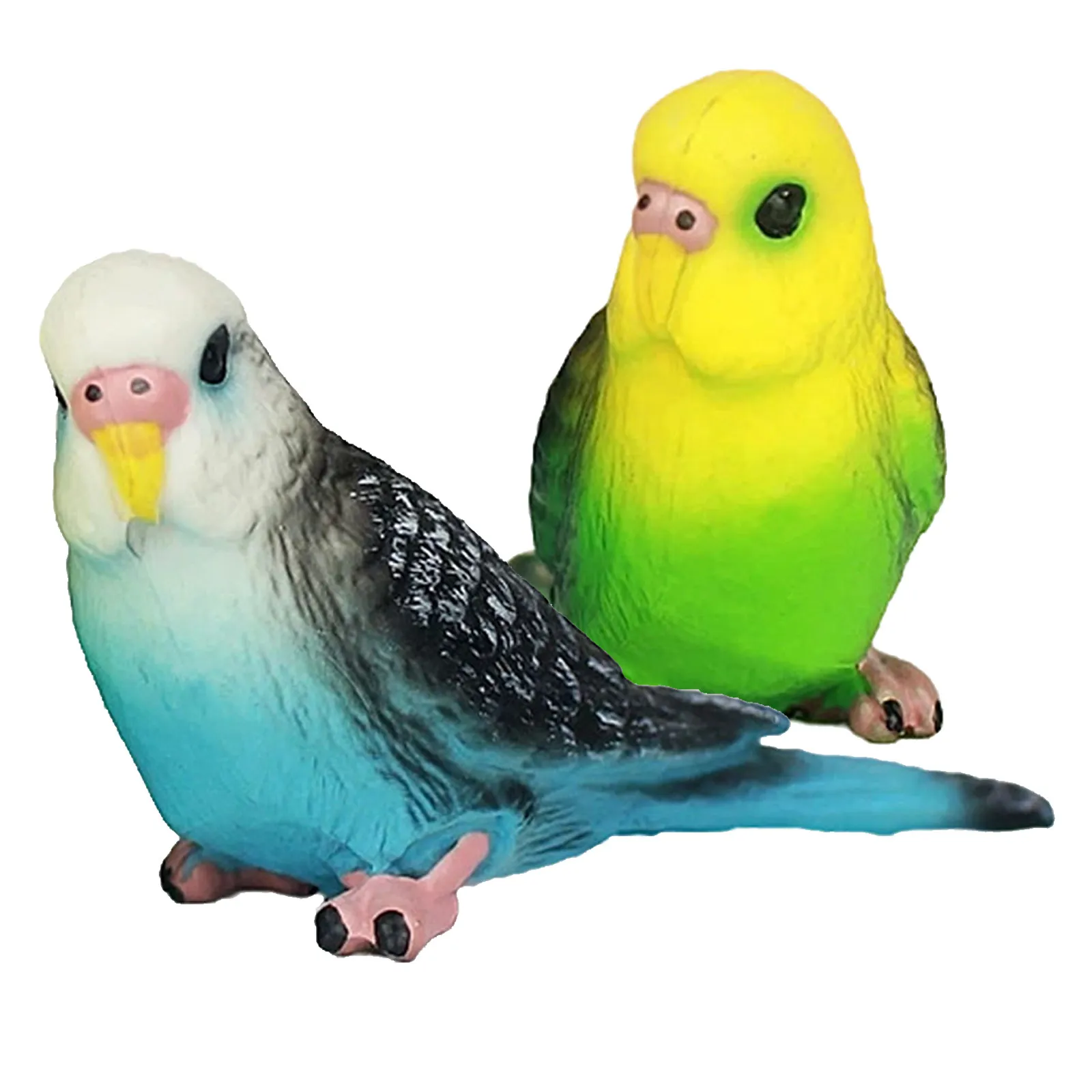 

2Pcs Vibrant Simulation Bird Ornaments Premium Plastic Lifelike Design Garden Landscape Home Decoration Bird Decor for Tabletop