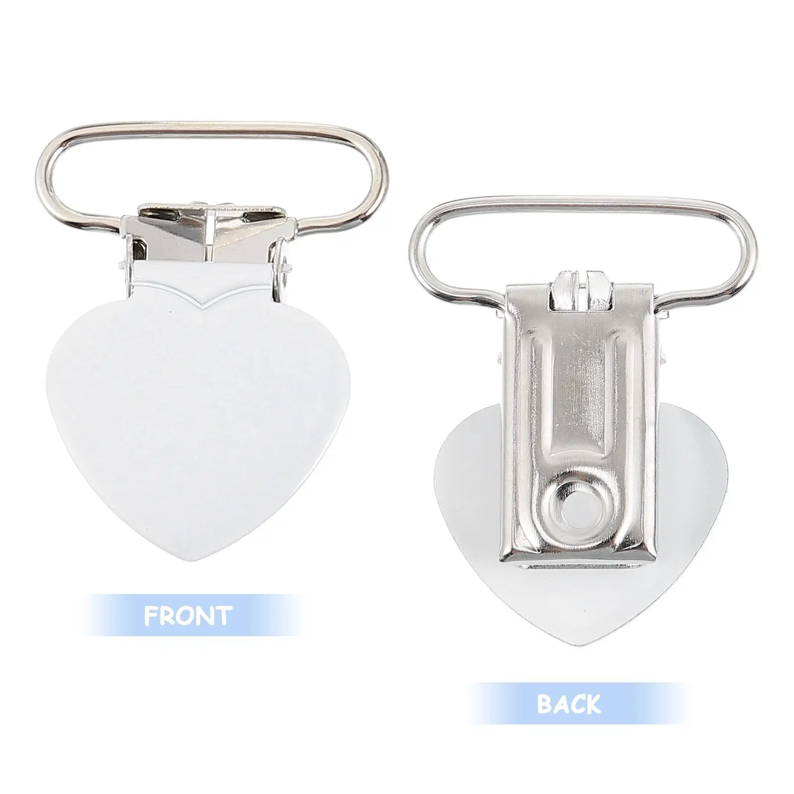 10 Pcs Duckbill Buckle Strap Clip Suspender Pacifier Holders Metal Soother Baby Clips Teether Kids Secure Practical
